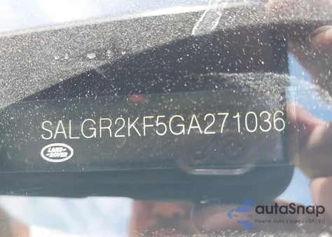 2016 Land Rover Range Rover 3.0L V6 Turbocharged Diesel Td6 из США, поврежденный, VIN SALGR2KF5GA271036